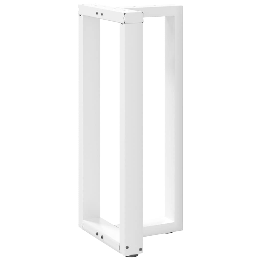 barbordsben T-formet 2 stk. hvid 40x35x(90-91) cm stål