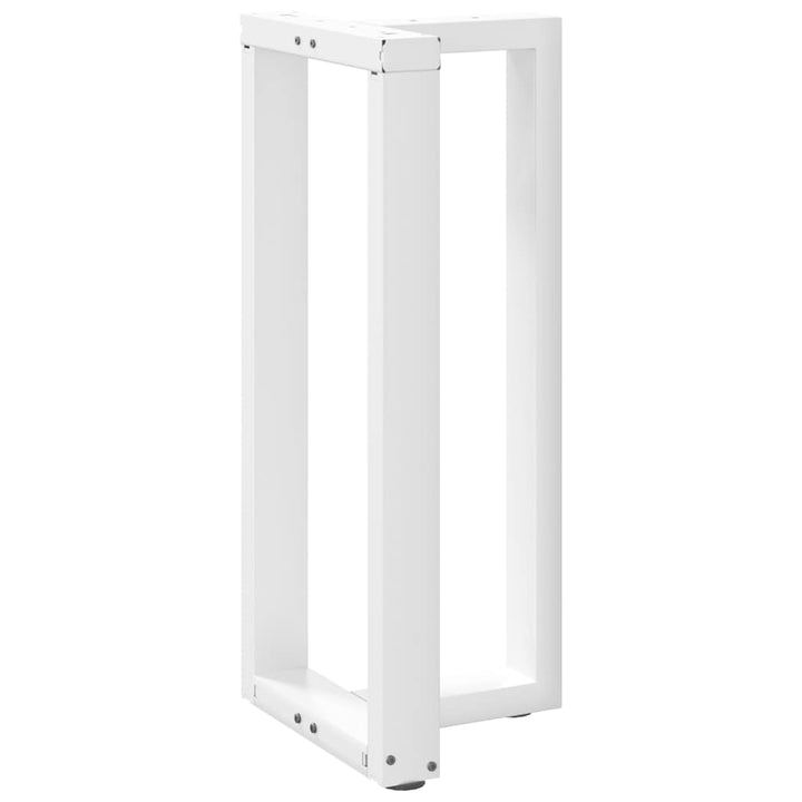 barbordsben T-formet 2 stk. hvid 40x35x(90-91) cm stål