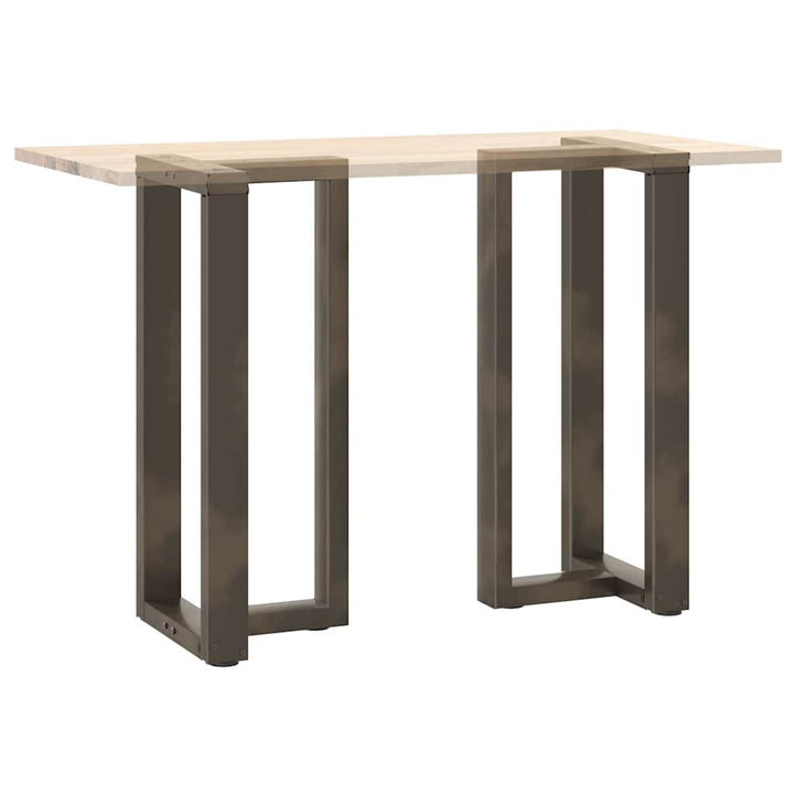 barbordsben T-formet 2 stk. sort 40x35x(90-91) cm stål