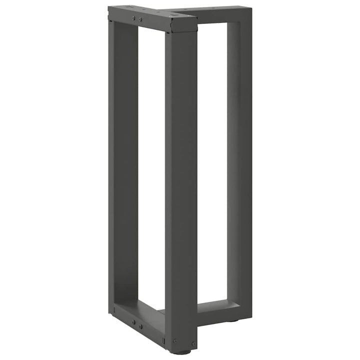 barbordsben T-formet 2 stk 50x35x(90-91) cm stål antracitgrå