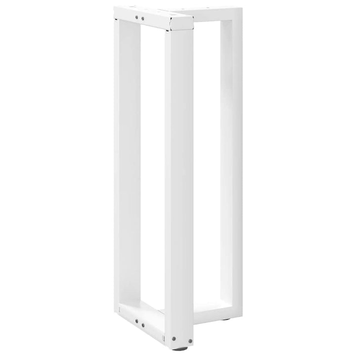barbordsben T-formet 2 stk 40x35x(100-101) cm stål hvid