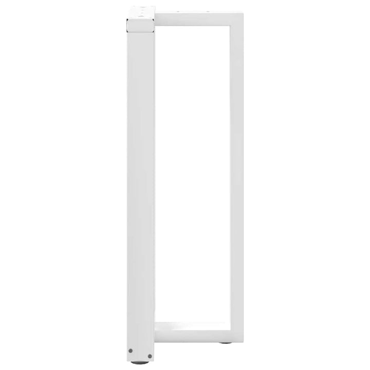 barbordsben T-formet 2 stk 40x35x(100-101) cm stål hvid