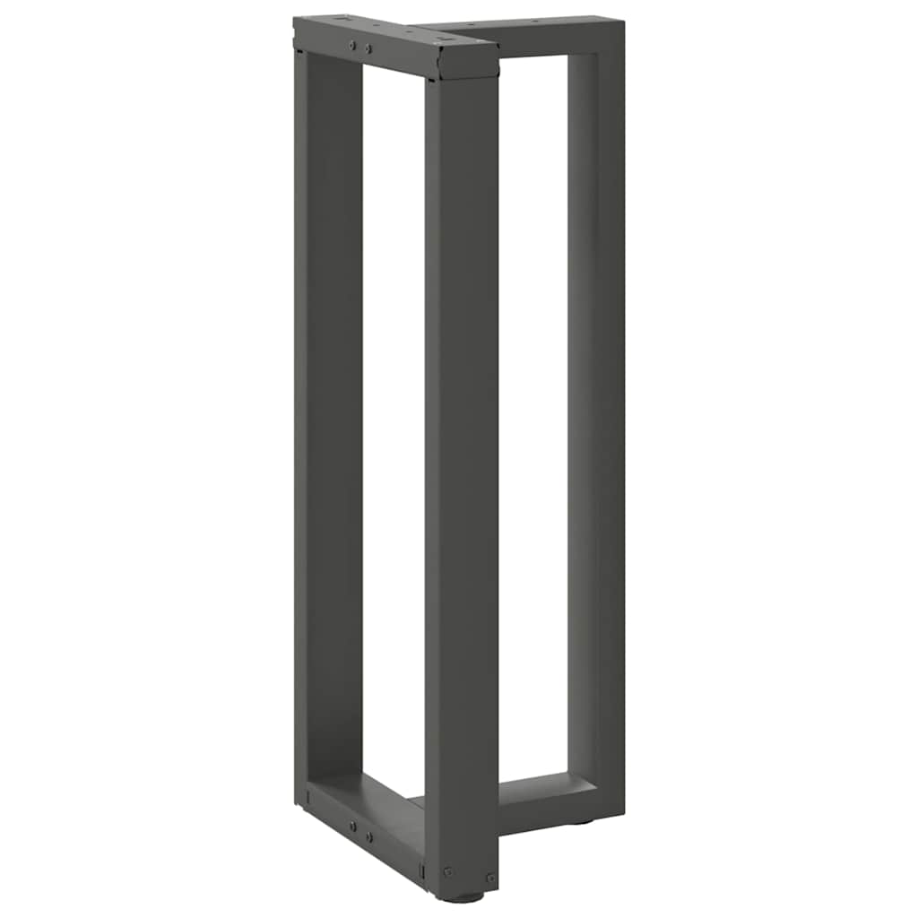 barbordsben T-formet 2 stk. antracit 40x35x(100-101) cm stål