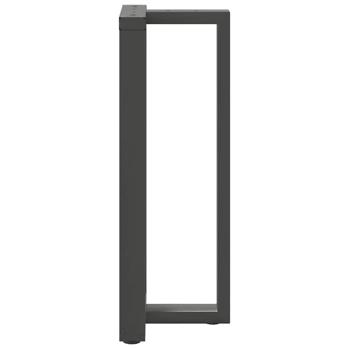 barbordsben T-formet 2 stk. antracit 40x35x(100-101) cm stål