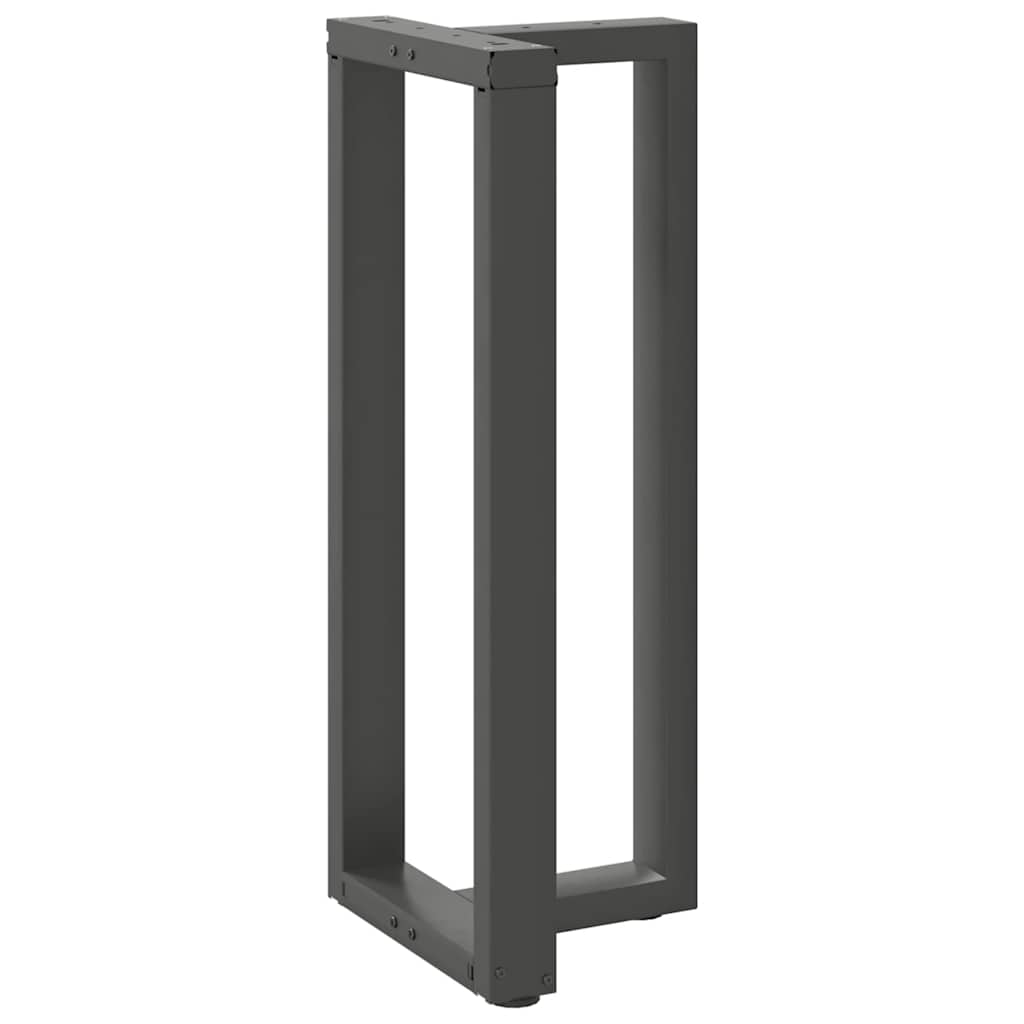 barbordsben T-formet 2 stk. antracit 50x35x(100-101) cm stål