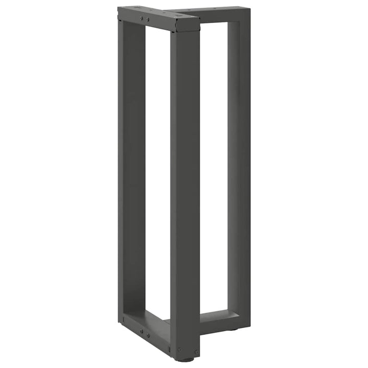 barbordsben T-formet 2 stk. antracit 50x35x(100-101) cm stål