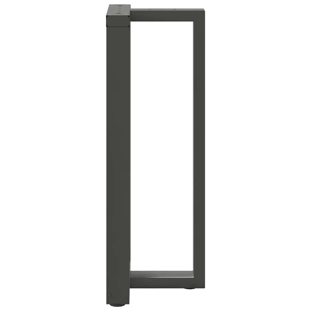 barbordsben T-formet 2 stk. antracit 50x35x(100-101) cm stål