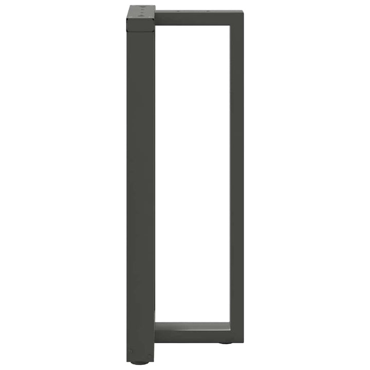 barbordsben T-formet 2 stk. antracit 50x35x(100-101) cm stål