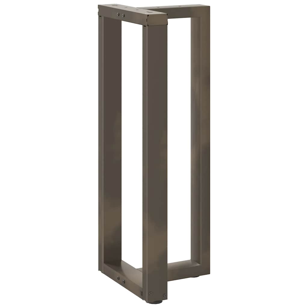 barbordsben T-formet 2 stk. sort 50x35x(100-101) cm stål
