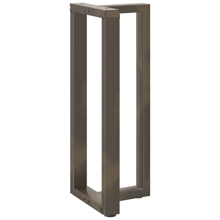 barbordsben T-formet 2 stk. sort 50x35x(100-101) cm stål