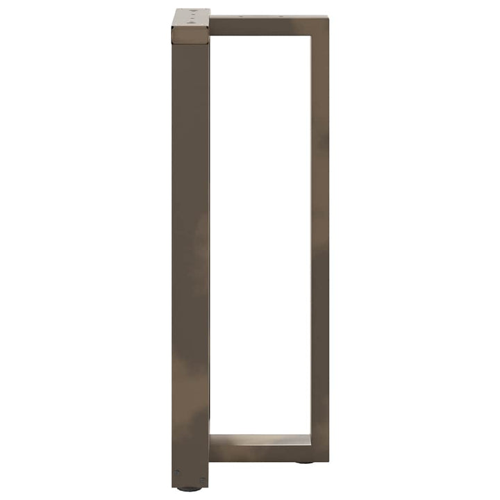 barbordsben T-formet 2 stk. sort 50x35x(100-101) cm stål
