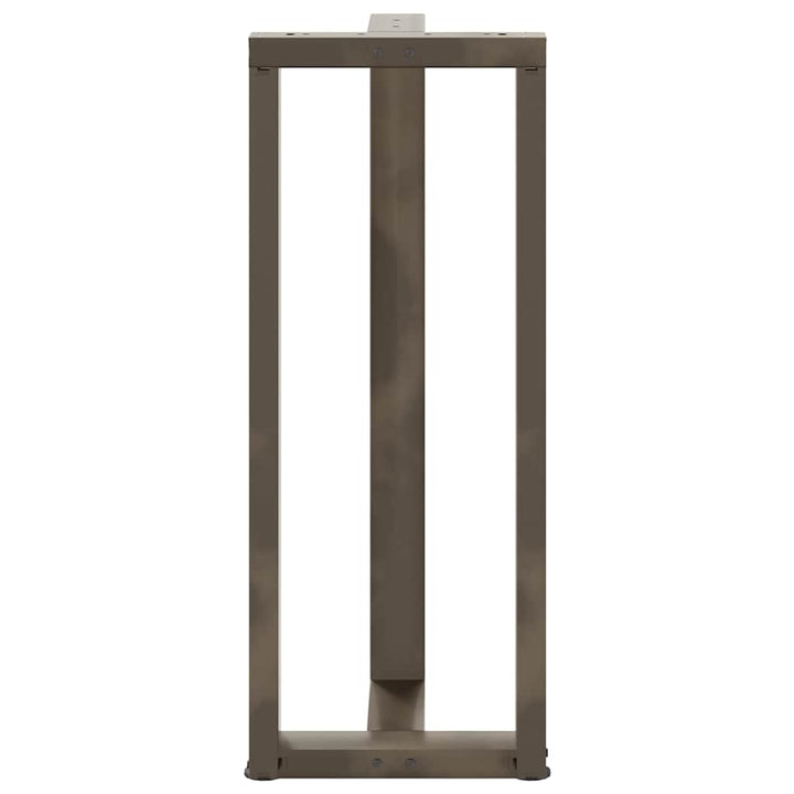 barbordsben T-formet 2 stk. sort 50x35x(100-101) cm stål