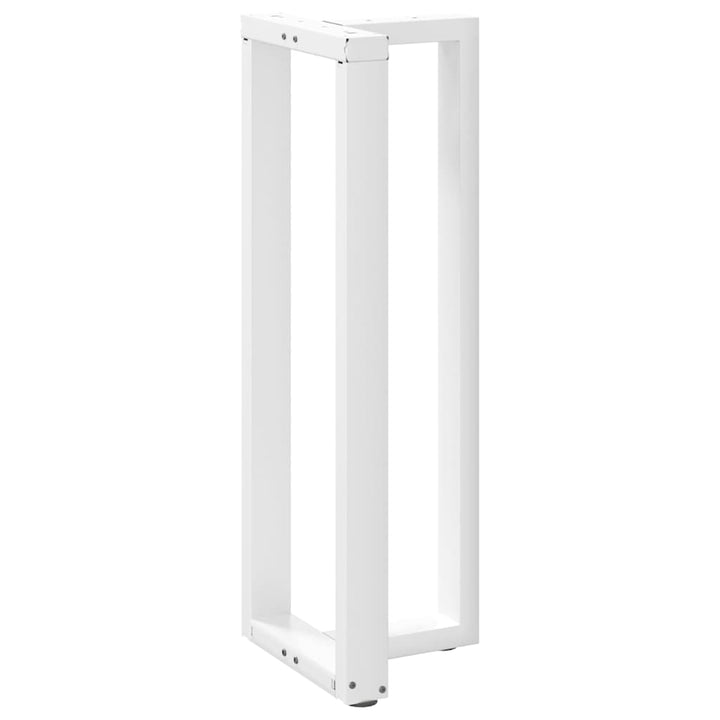 barbordsben T-formet 2 stk. hvid 40x35x(110-111) cm stål