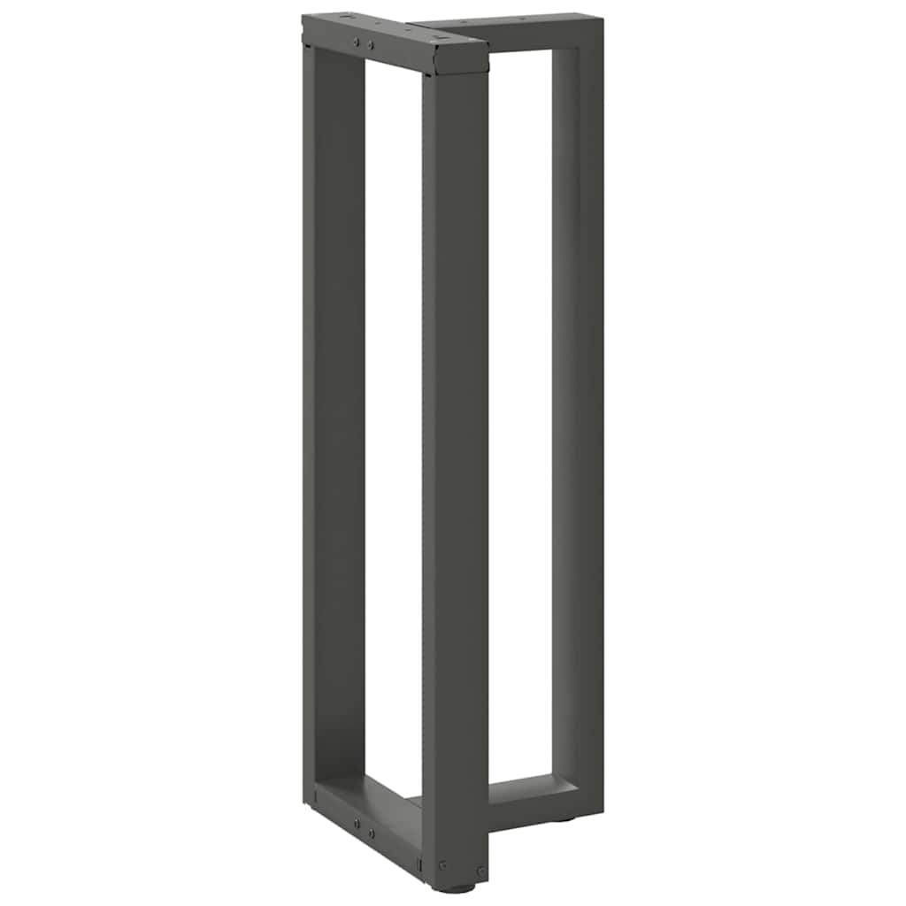 barbordsben T-formet 2 stk. antracit 40x35x(110-111) cm stål
