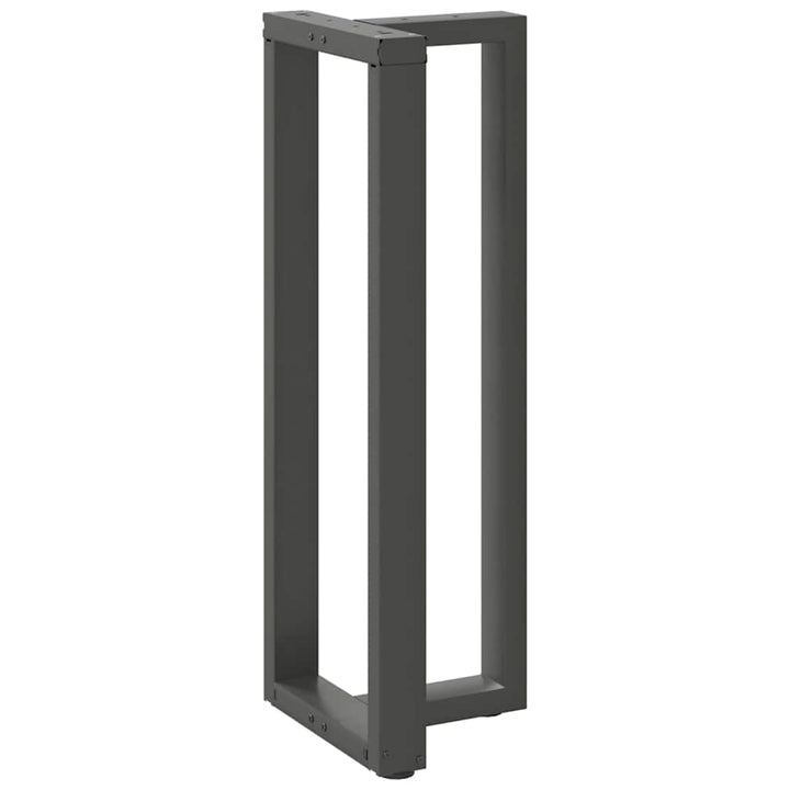 barbordsben T-formet 2 stk. antracit 40x35x(110-111) cm stål