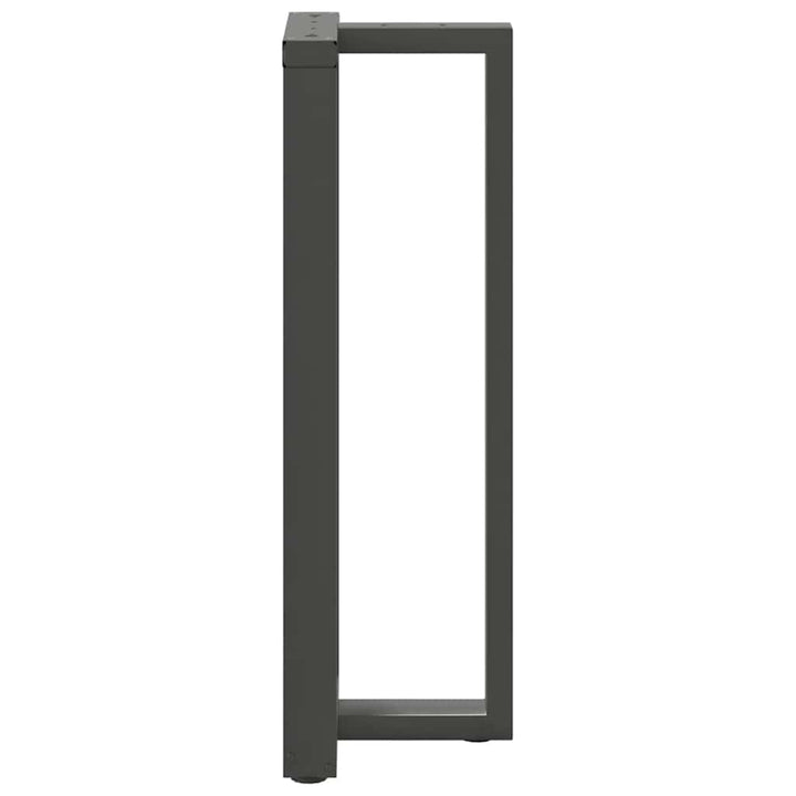 barbordsben T-formet 2 stk. antracit 40x35x(110-111) cm stål