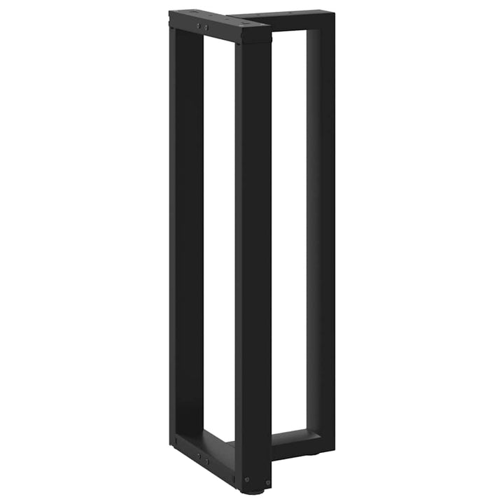barbordsben T-formet 2 stk. sort 50x35x(110-111) cm stål
