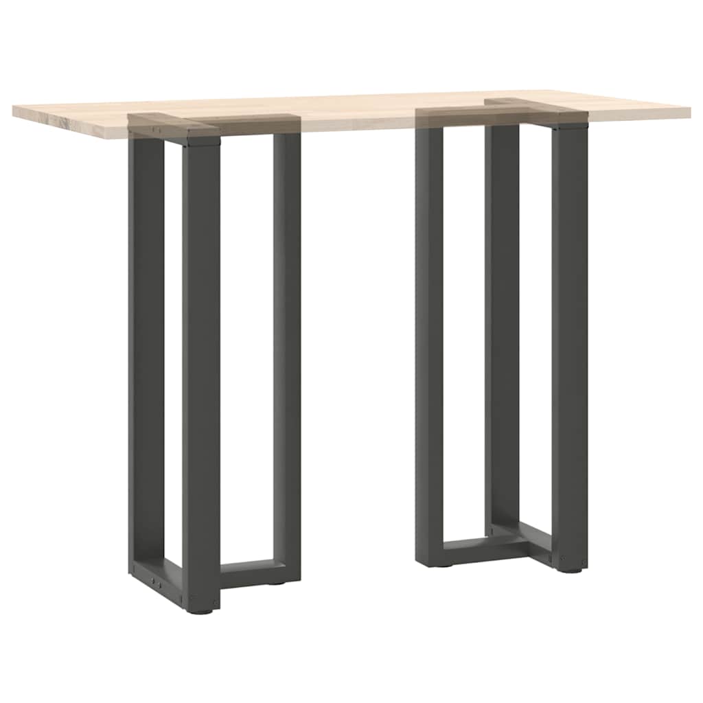 barbordsben T-formet 2 stk. antracit 50x35x(110-111) cm stål