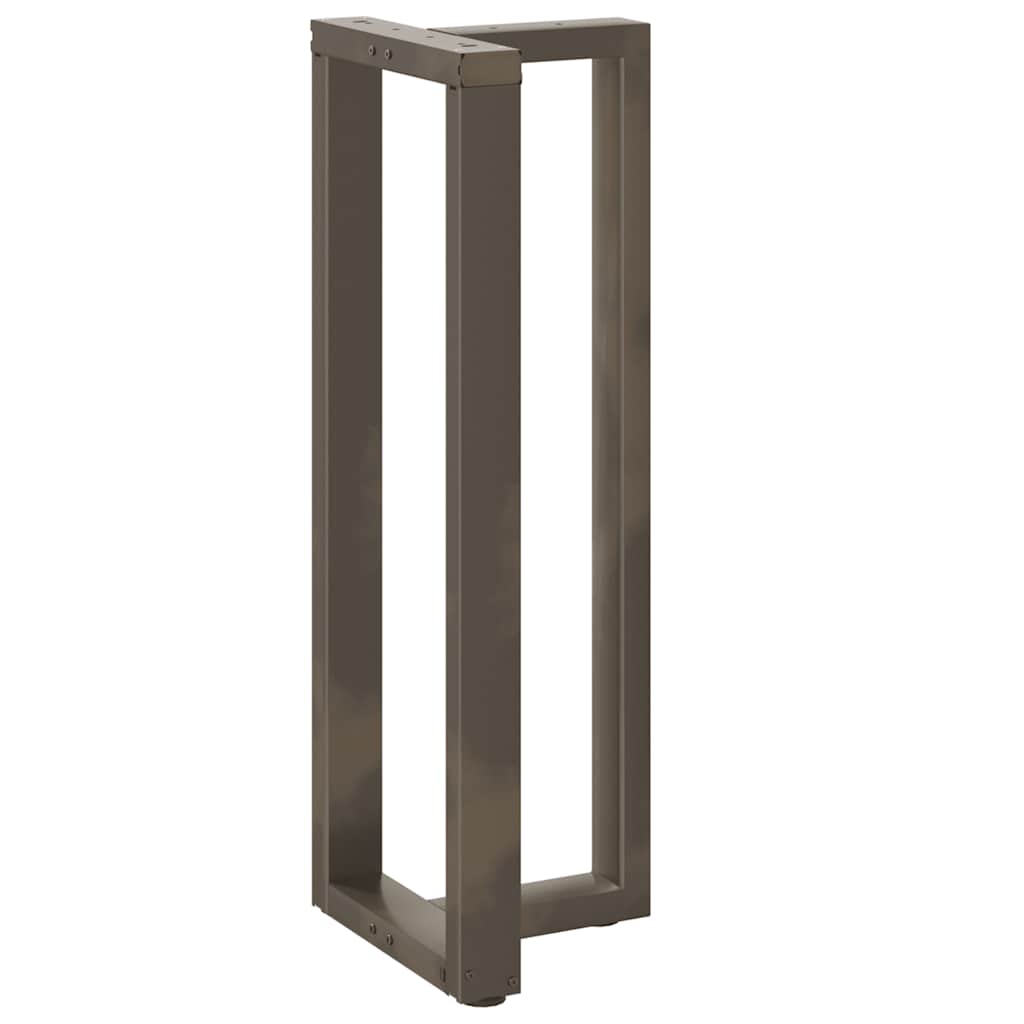 barbordsben T-formet 2 stk. sort 50x35x(110-111) cm stål