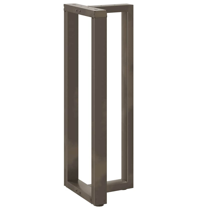 barbordsben T-formet 2 stk. sort 50x35x(110-111) cm stål