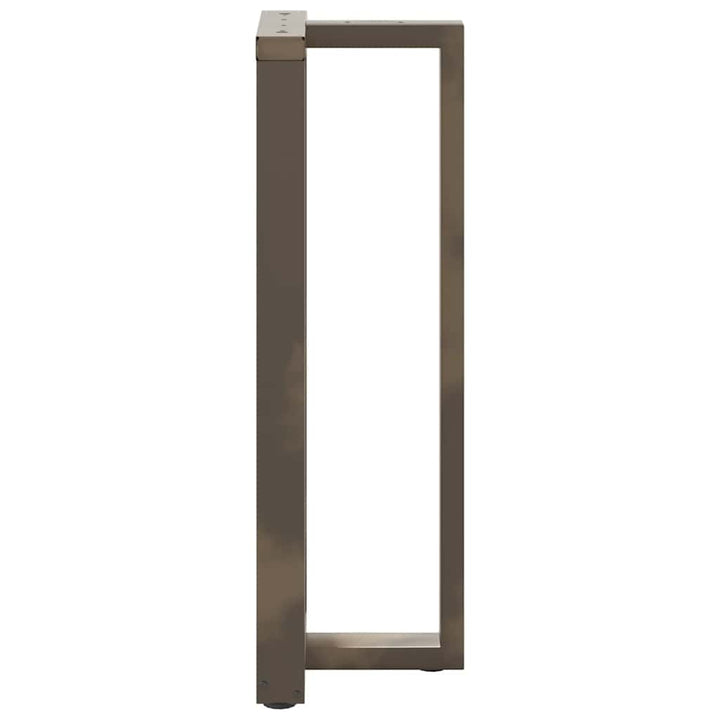 barbordsben T-formet 2 stk. sort 50x35x(110-111) cm stål