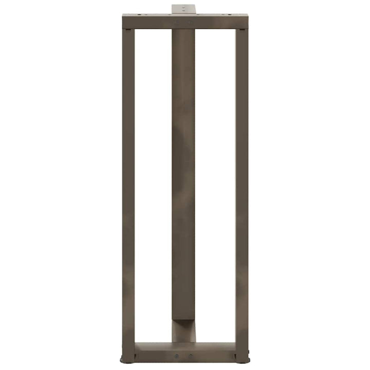 barbordsben T-formet 2 stk. sort 50x35x(110-111) cm stål