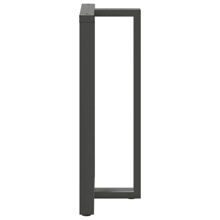 barbordsben T-formet 2 stk. antracit 60x35x(110-111) cm stål