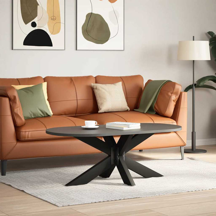 sofabordben edderkopform 98x58x(42-43) cm stål sort