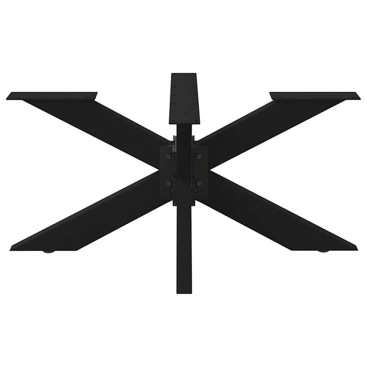 sofabordben edderkopform 98x58x(42-43) cm stål sort