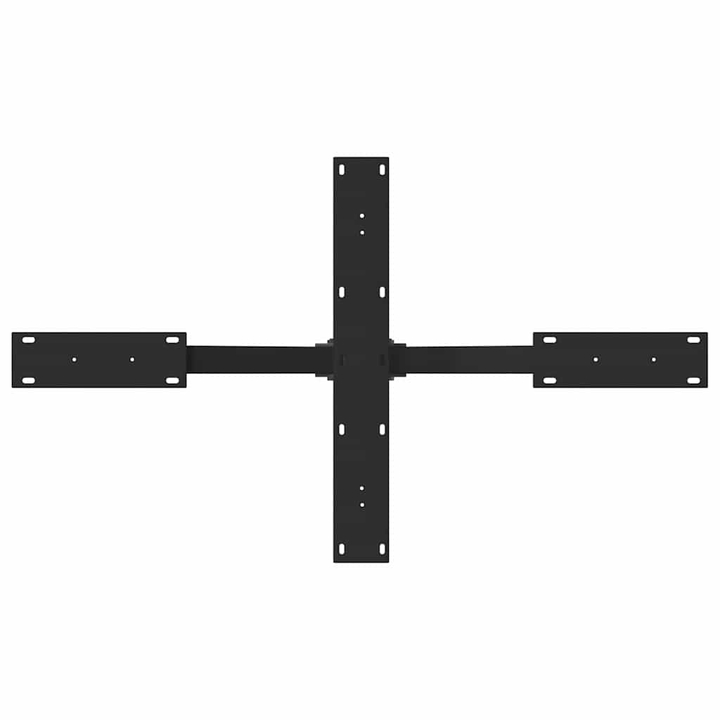 sofabordben edderkopform 98x58x(42-43) cm stål sort