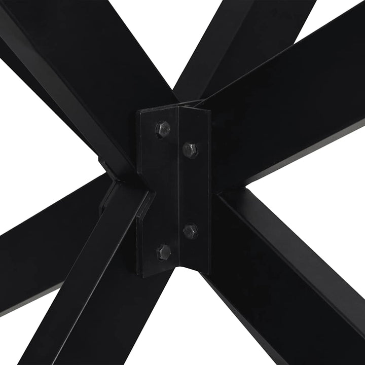 sofabordben edderkopform 98x58x(42-43) cm stål sort
