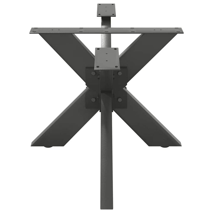 sofabordben edderkopform 98x58x(42-43) cm stål antracitgrå