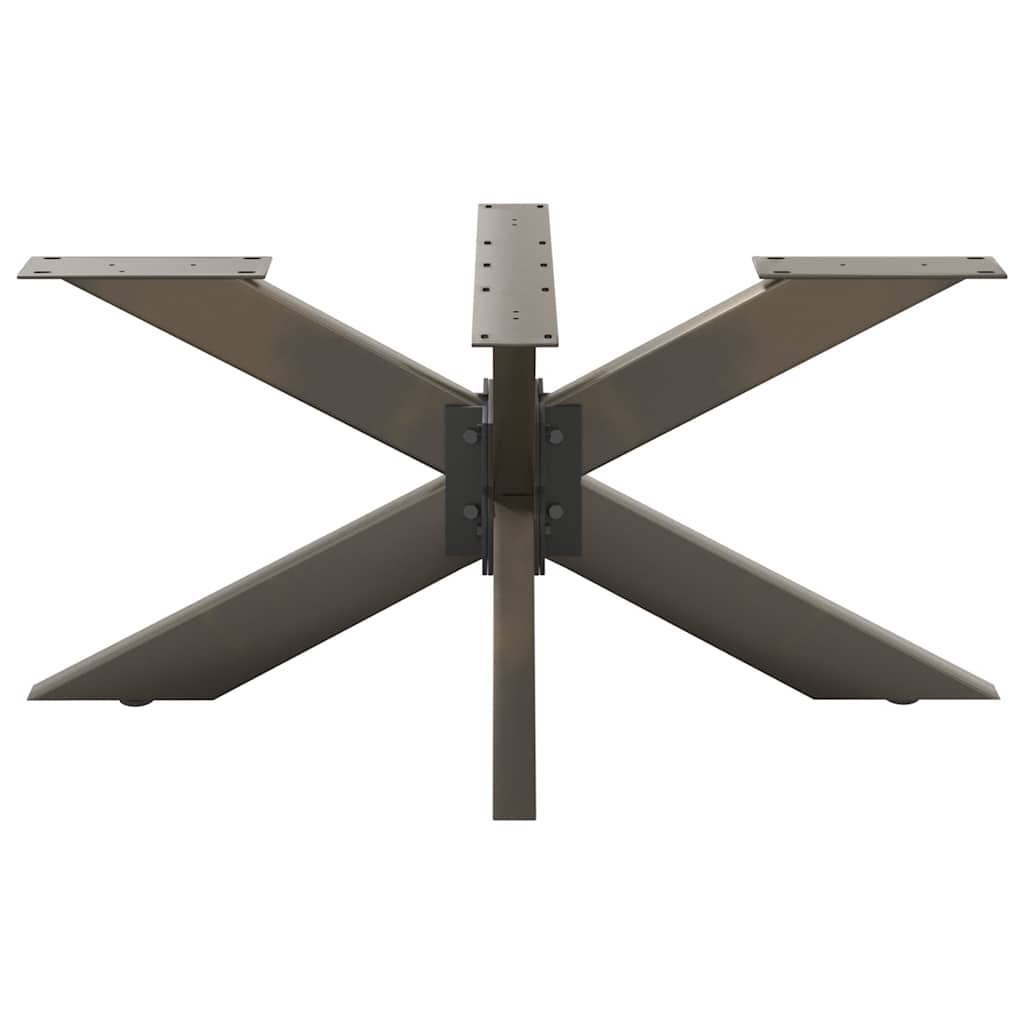 sofabordben edderkopform naturstål 98x58x(42-43) cm stål