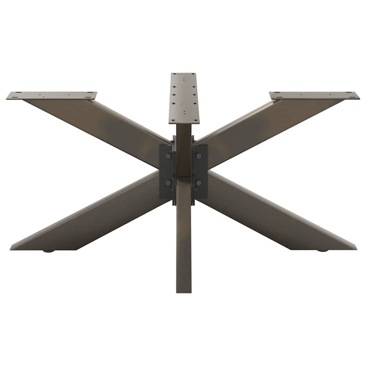 sofabordben edderkopform naturstål 98x58x(42-43) cm stål