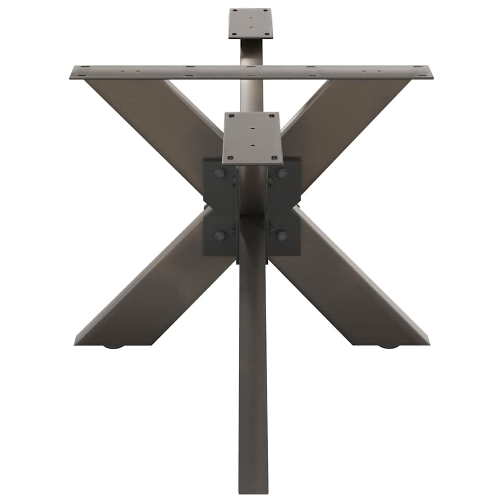 sofabordben edderkopform naturstål 98x58x(42-43) cm stål