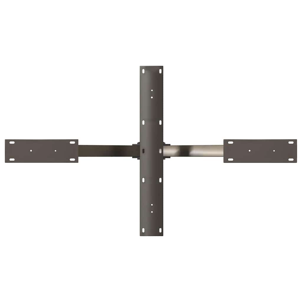 sofabordben edderkopform naturstål 98x58x(42-43) cm stål