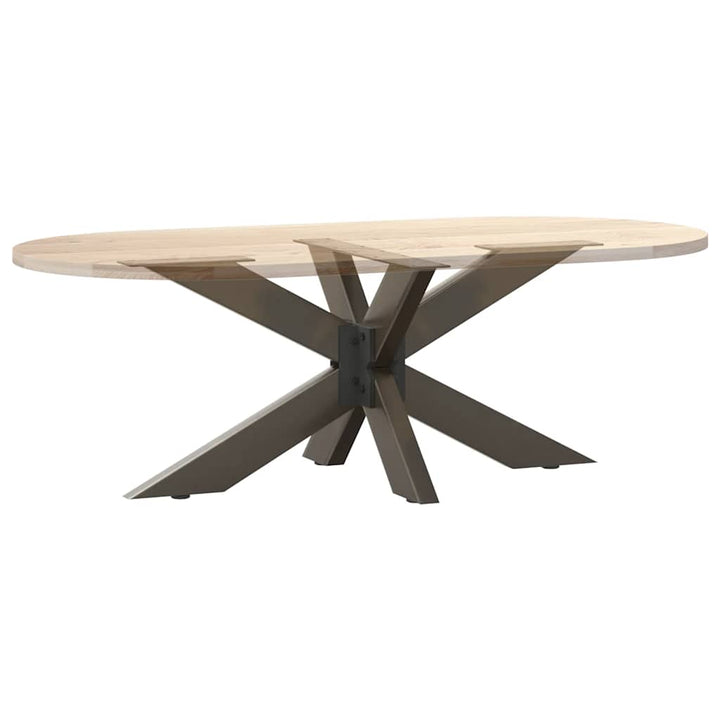 sofabordben edderkopform naturstål 98x58x(42-43) cm stål