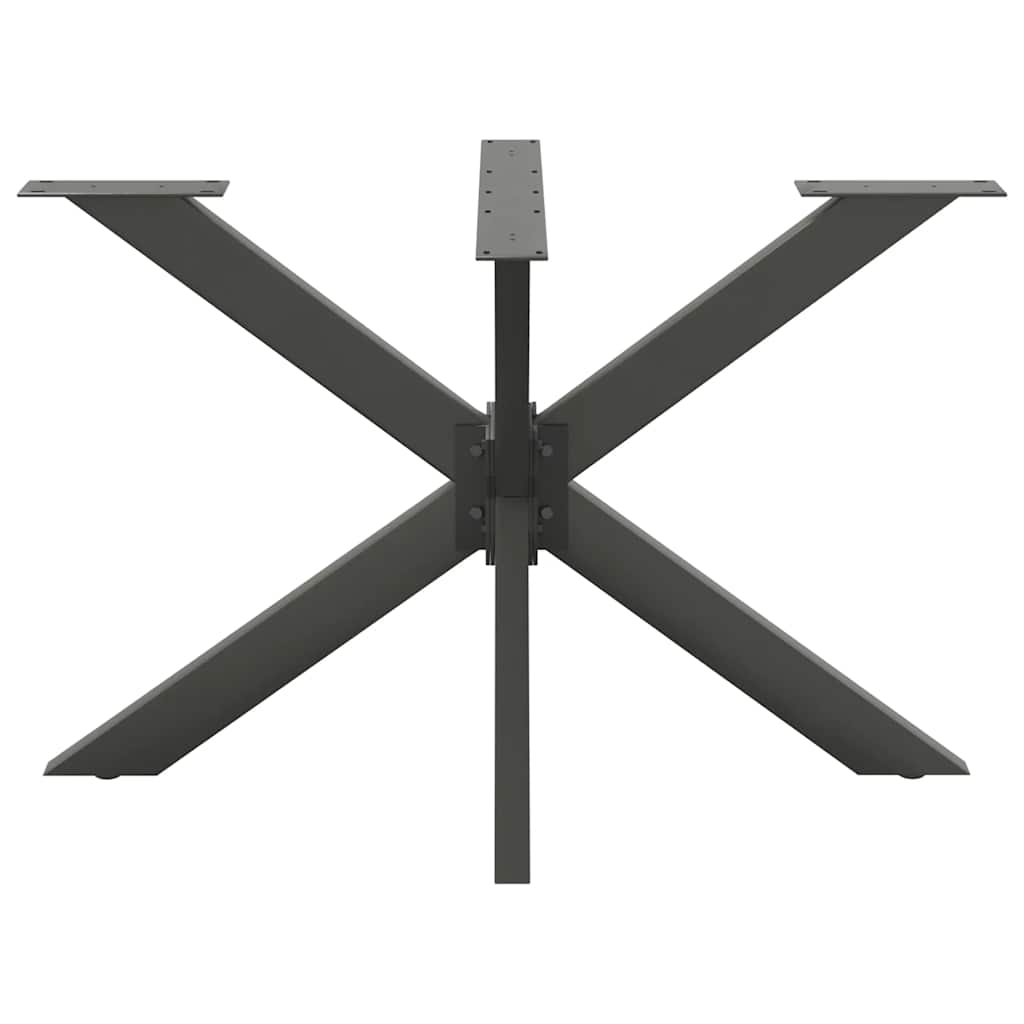 spisebordben edderkopformet antracit 120x68x(72-73) cm stål