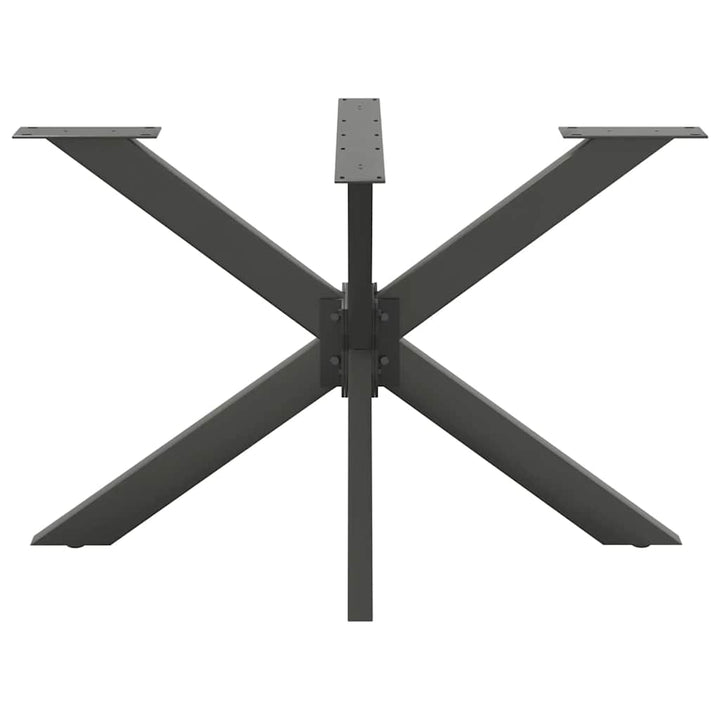 spisebordben edderkopformet antracit 120x68x(72-73) cm stål