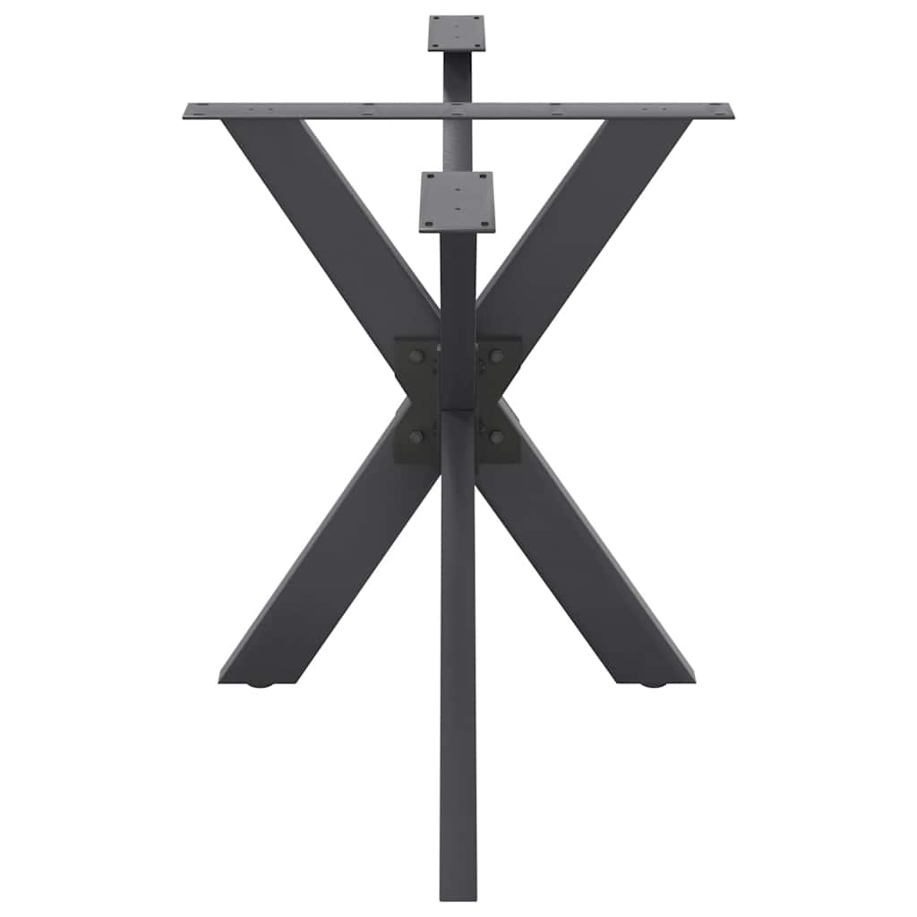 spisebordben edderkopformet antracit 120x68x(72-73) cm stål