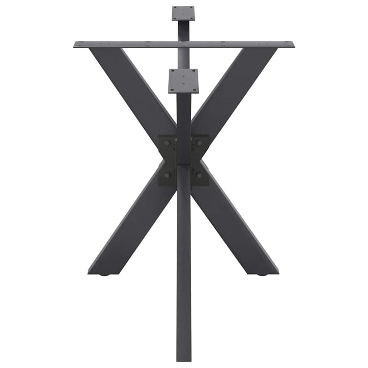 spisebordben edderkopformet antracit 120x68x(72-73) cm stål
