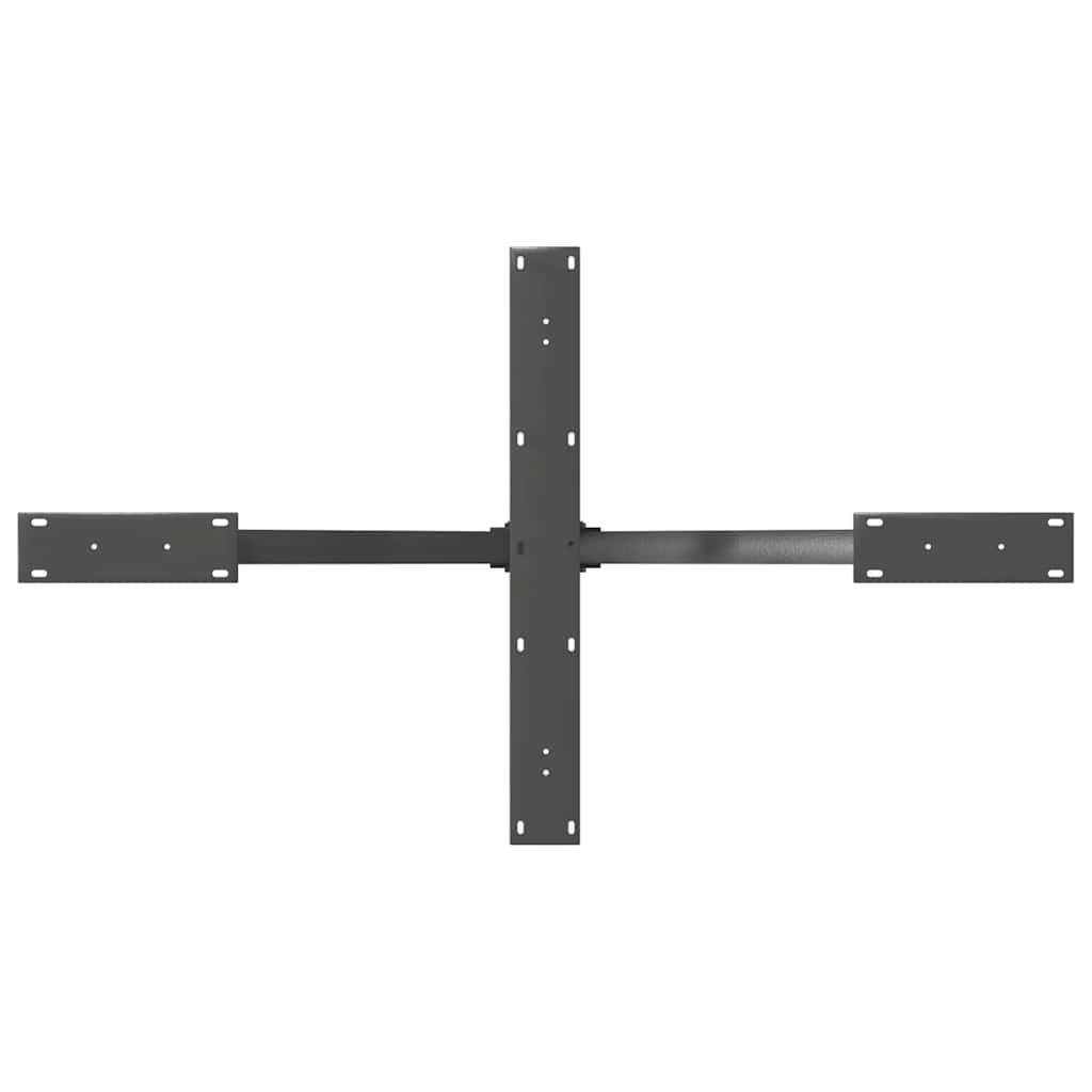 spisebordben edderkopformet antracit 120x68x(72-73) cm stål