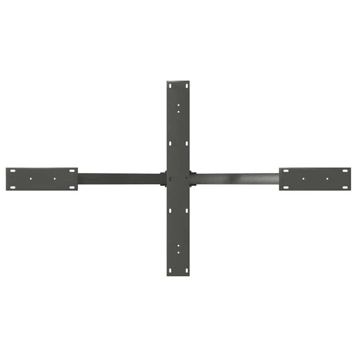 spisebordben edderkopformet antracit 120x68x(72-73) cm stål
