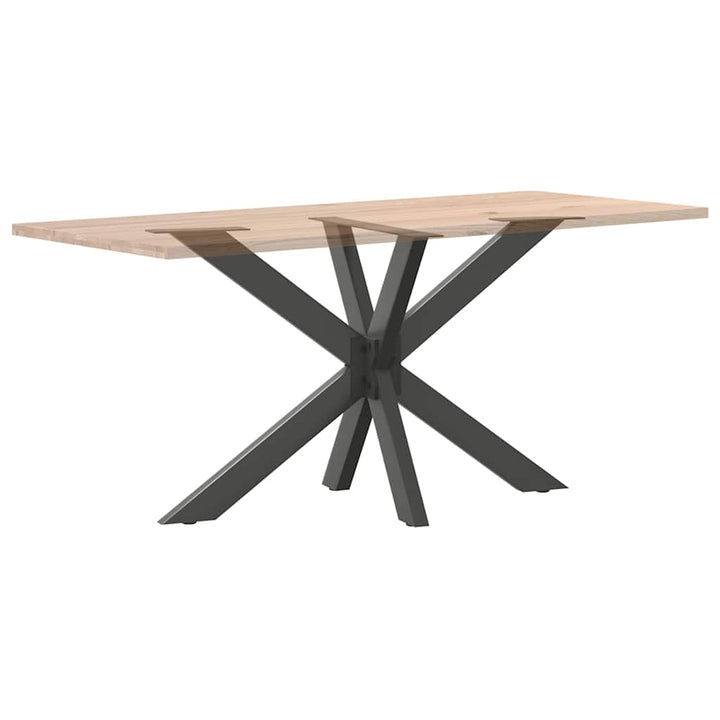 spisebordben edderkopformet antracit 120x68x(72-73) cm stål