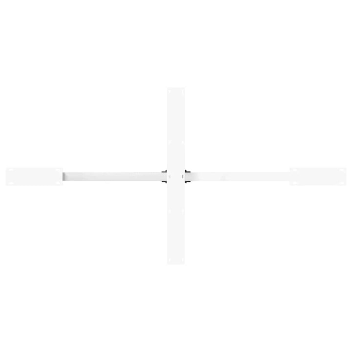 spisebordben edderkopformet hvid 150x78x(72-73) cm stål