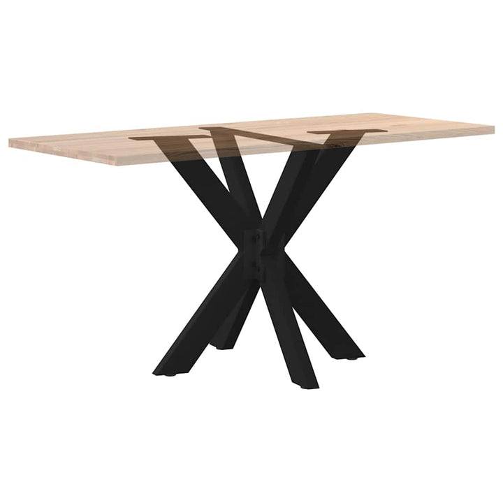 spisebordben edderkopformet sort 85x85x(72-73) cm stål