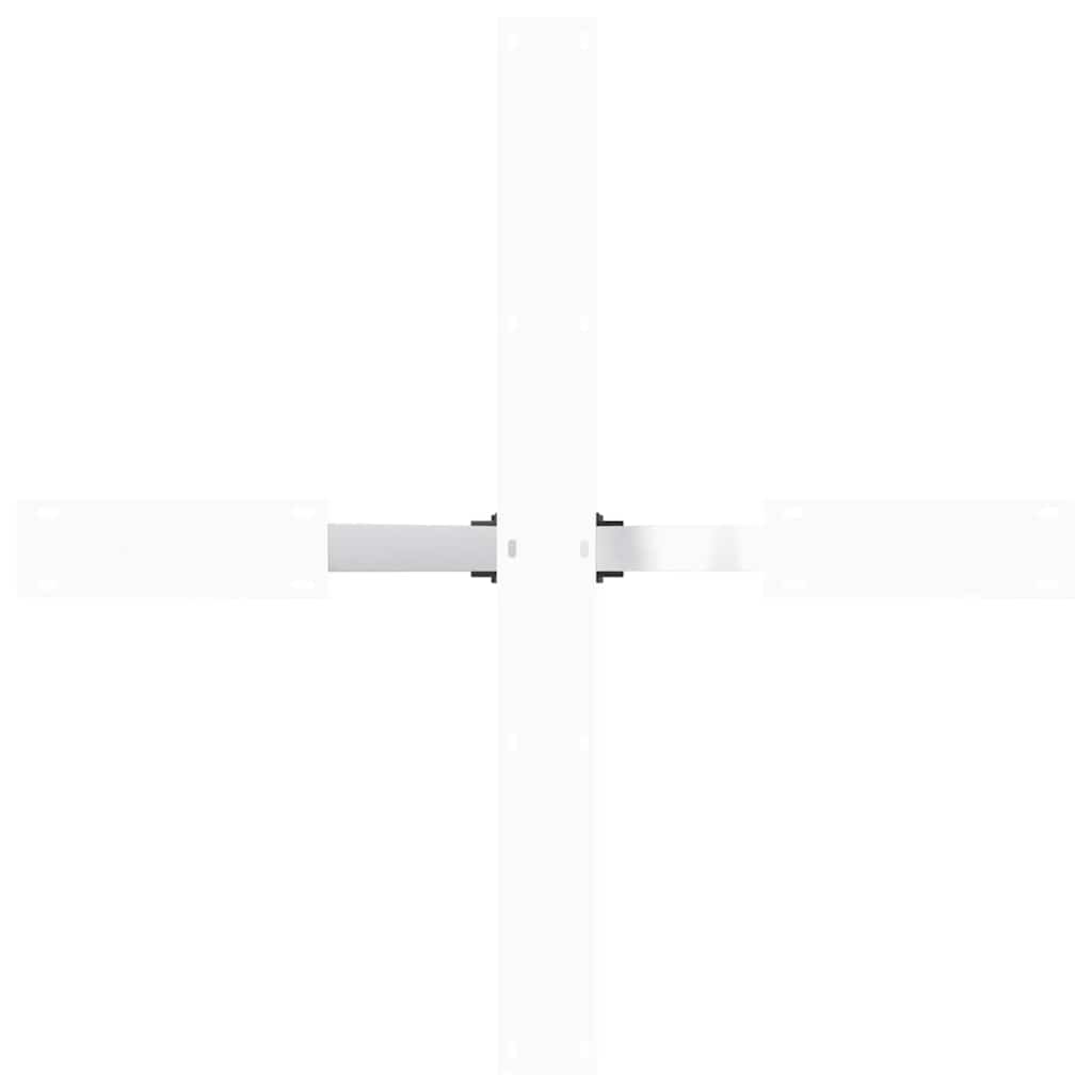 spisebordben edderkopformet hvid 85x85x(72-73) cm stål