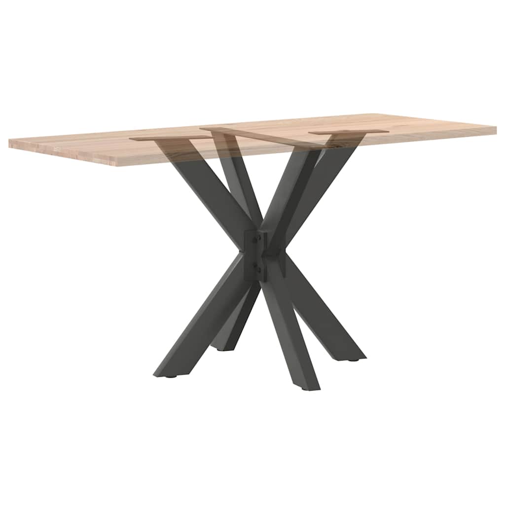 spisebordben edderkopformet antracit 85x85x(72-73) cm stål
