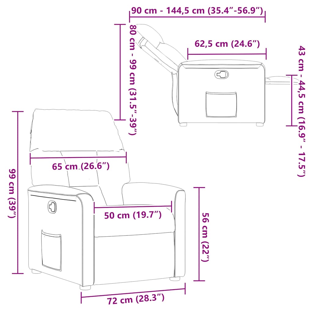 lænestol stof vinrød