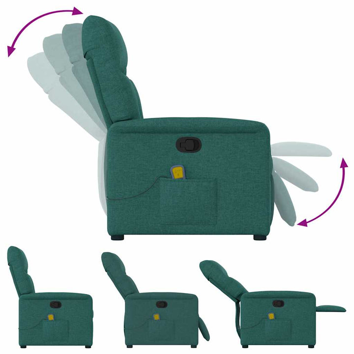 massagestol stof mørkegrøn